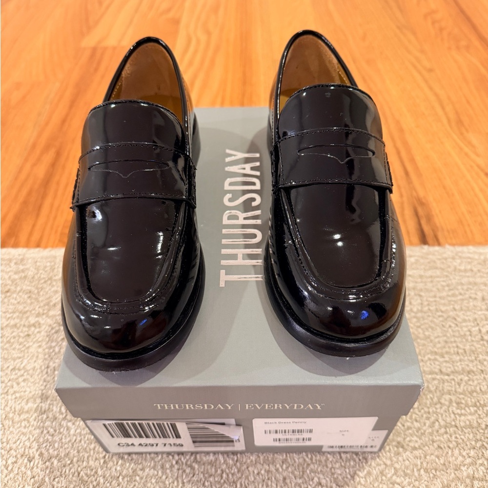 Women Black Patent Loafers